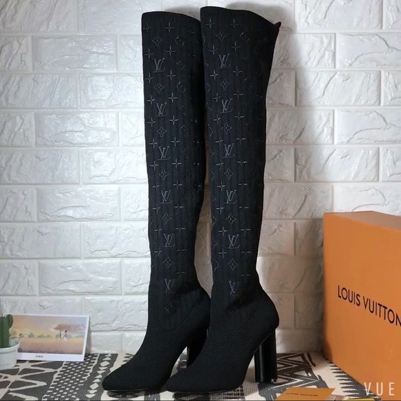 silhouette thigh boot louis vuitton